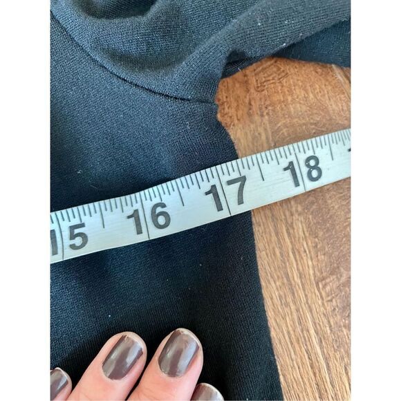 J. Jill black zipper front moto jersey jacket small - Picture 9 of 9